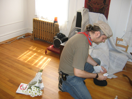 The Director fixing some details