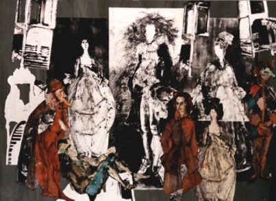Costume Draft, mixed technique -Gozzi play