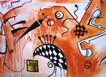  Painted Wall -acrylic paint on concrete